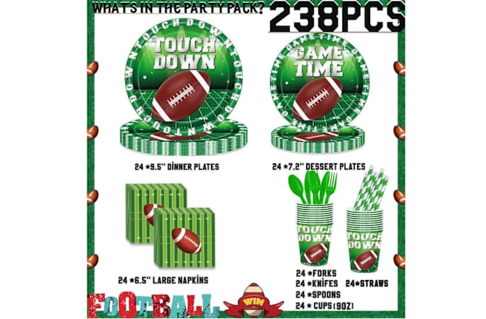 Football party supplies